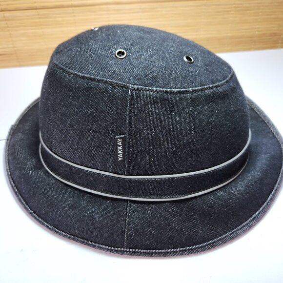 Yakkay Tokyo Black Denim Cover and Smart 1 Bicycle Helmet Size Small 51 - 54 cm - Picture 3 of 16